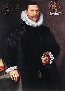 Frans Pourbus Portrait of Petrus Ricardus oil on canvas